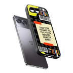 mental health back phone cover | glass case for oneplus nord 4