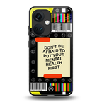 mental health back phone cover | glass case for oneplus nord ce 3