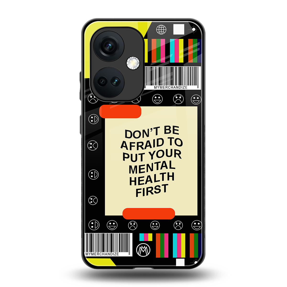 mental health back phone cover | glass case for oneplus nord ce 3