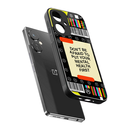 mental health back phone cover | glass case for oneplus nord ce 3