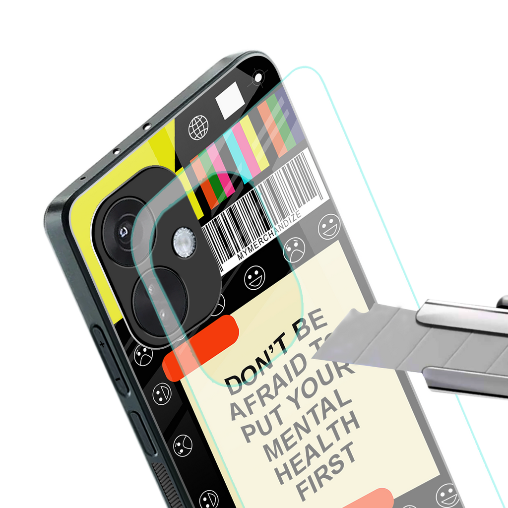mental health back phone cover | glass case for oneplus nord ce 3