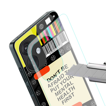 mental health back phone cover | glass case for oneplus nord ce 3