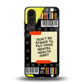 mental health back phone cover | glass case for oneplus nord ce 4 lite