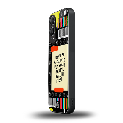 mental health back phone cover | glass case for oneplus nord ce 4 lite