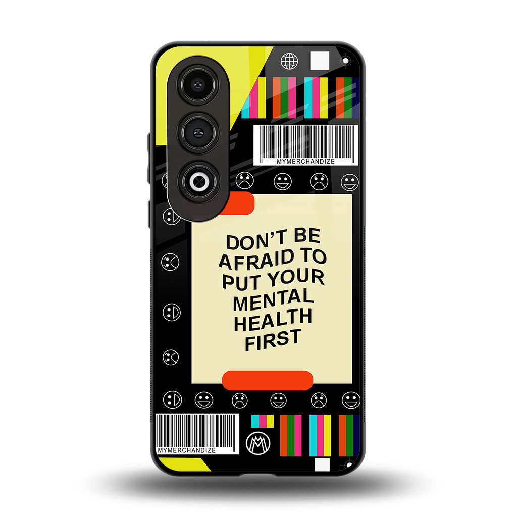 mental health back phone cover | glass case for oneplus nord ce 4
