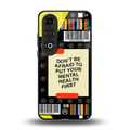 mental health back phone cover | glass case for oneplus nord ce 4