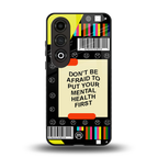 mental health back phone cover | glass case for oneplus nord ce 4