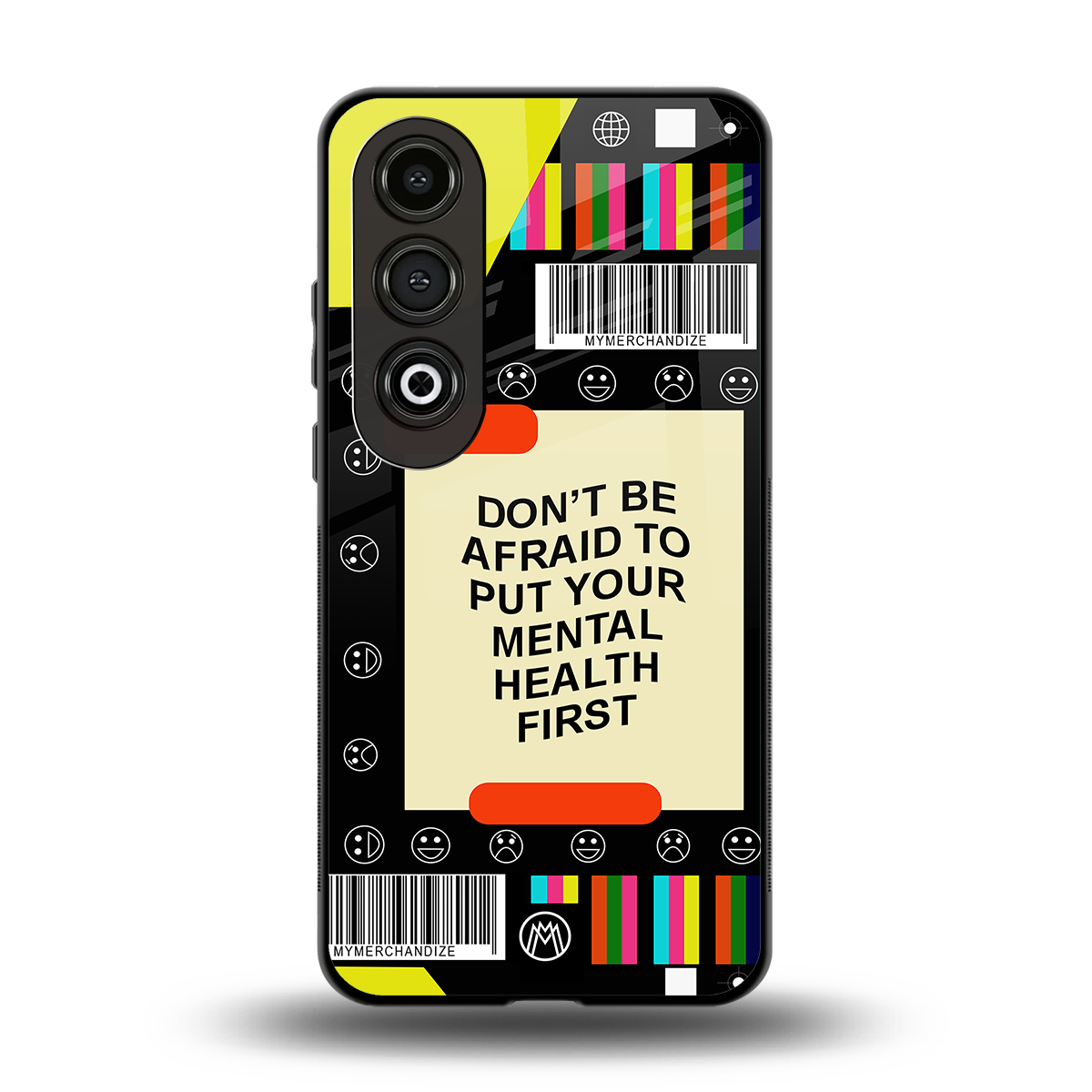 mental health back phone cover | glass case for oneplus nord ce 4