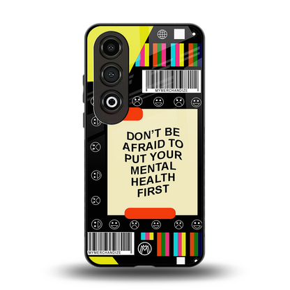 mental health back phone cover | glass case for oneplus nord ce 4