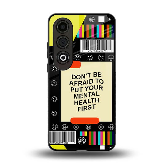 mental health back phone cover | glass case for oneplus nord ce 4