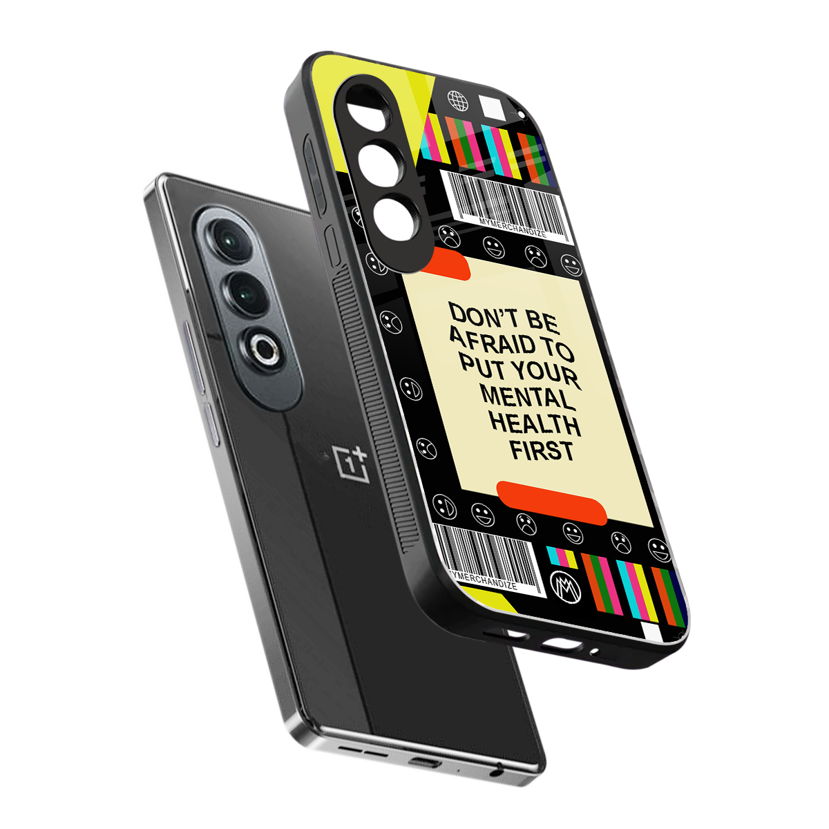 mental health back phone cover | glass case for oneplus nord ce 4