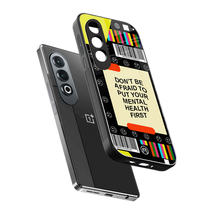 mental health back phone cover | glass case for oneplus nord ce 4