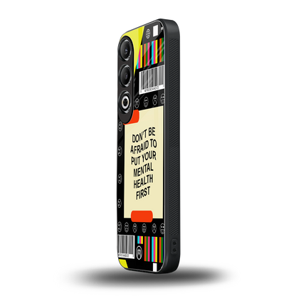 mental health back phone cover | glass case for oneplus nord ce 4