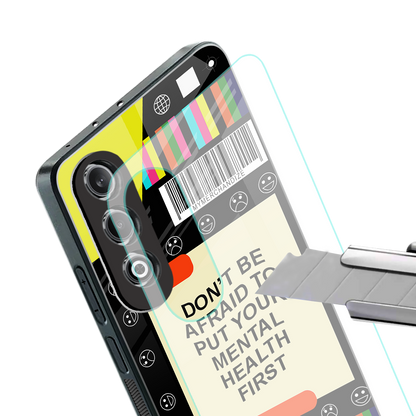 mental health back phone cover | glass case for oneplus nord ce 4