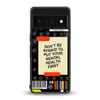 mental health back phone cover | glass case for google pixel 6 pro