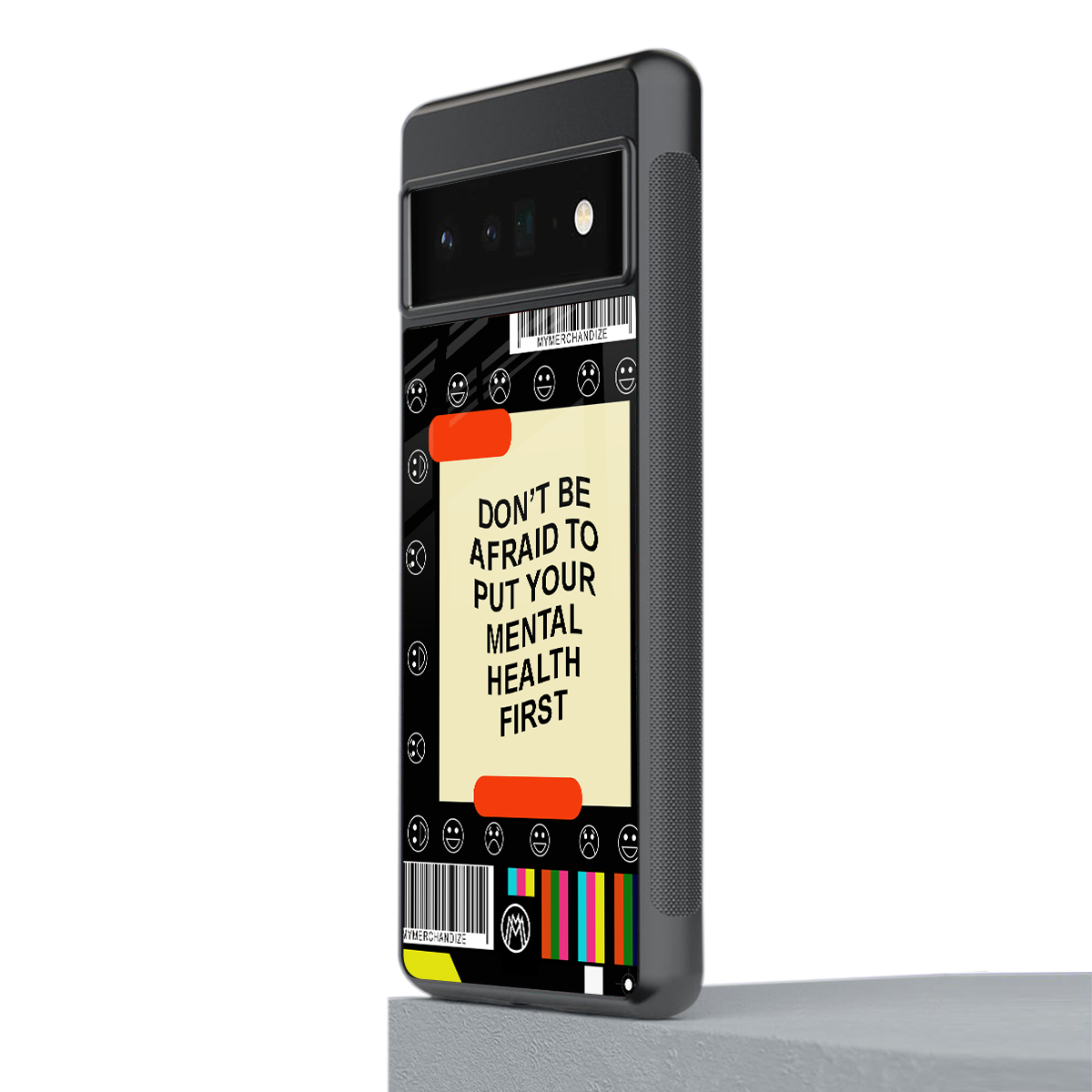 mental health back phone cover | glass case for google pixel 6 pro