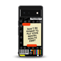 mental health back phone cover | glass case for google pixel 6