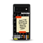 mental health back phone cover | glass case for google pixel 6