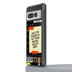 mental health back phone cover | glass case for google pixel 7 pro