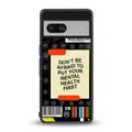 mental health back phone cover | glass case for Google Pixel 7