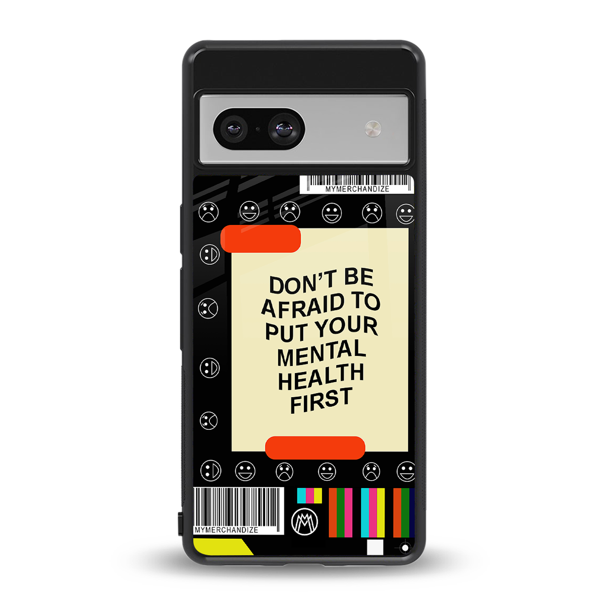 mental health back phone cover | glass case for Google Pixel 7A