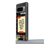 mental health back phone cover | glass case for google pixel 8 pro