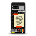 mental health back phone cover | glass case for Google Pixel 8