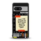 mental health back phone cover | glass case for Google Pixel 8