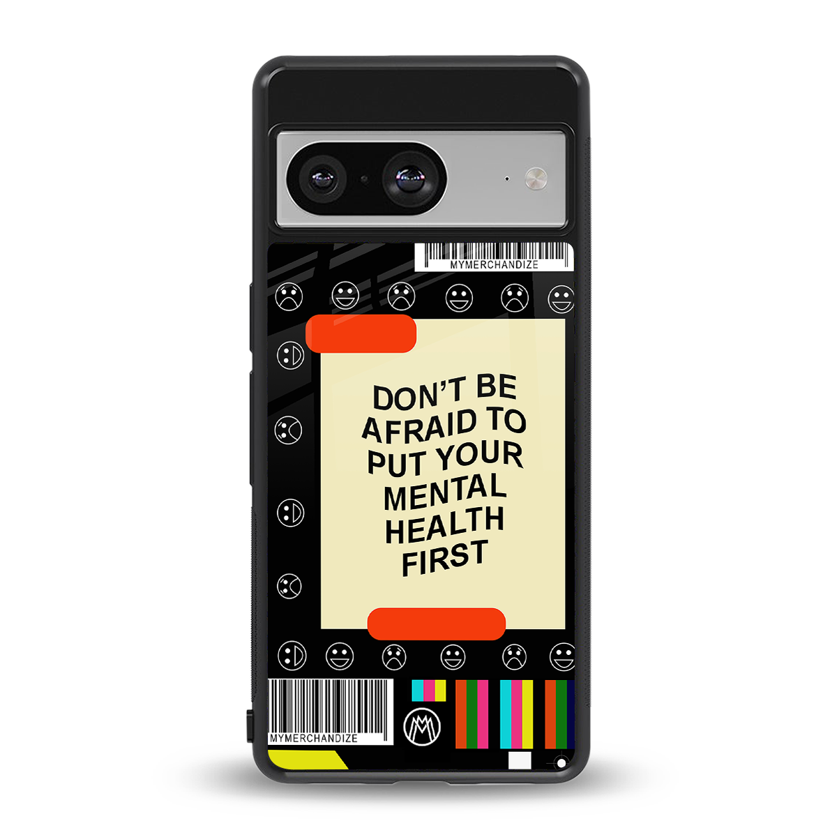 mental health back phone cover | glass case for Google Pixel 8