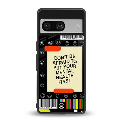 mental health back phone cover | glass case for Google Pixel 8