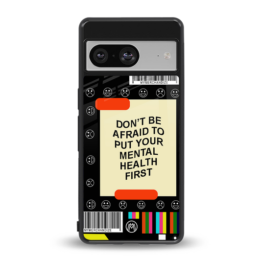 mental health back phone cover | glass case for Google Pixel 8