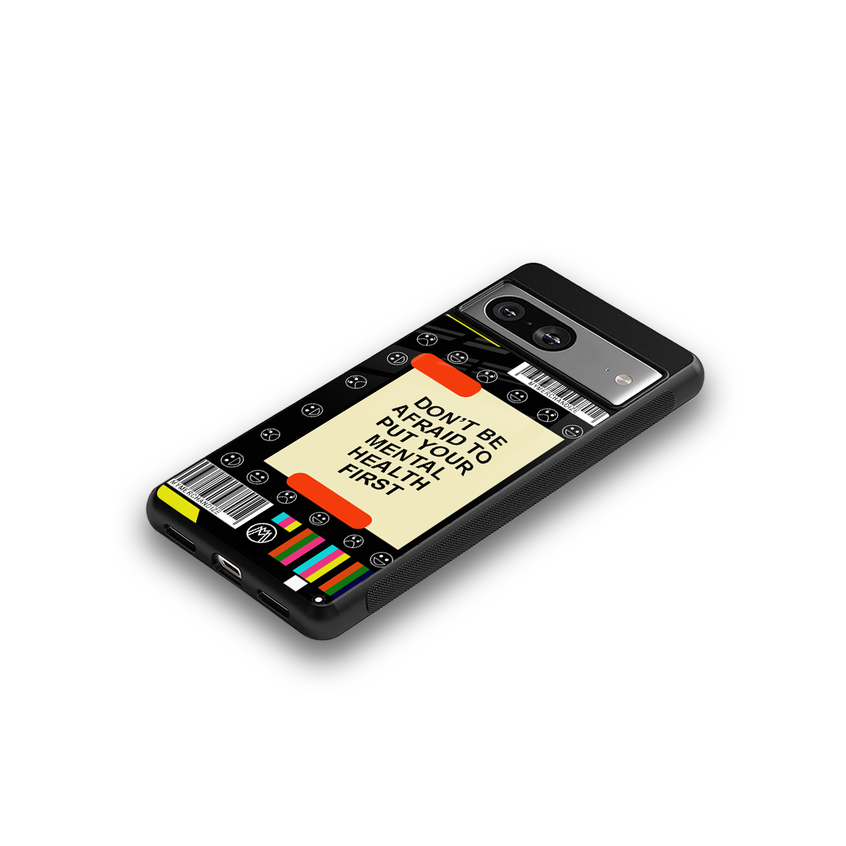mental health back phone cover | glass case for Google Pixel 8