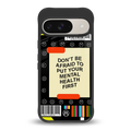 mental health back phone cover | glass case for google pixel 9
