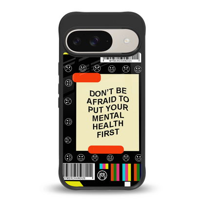 mental health back phone cover | glass case for google pixel 9