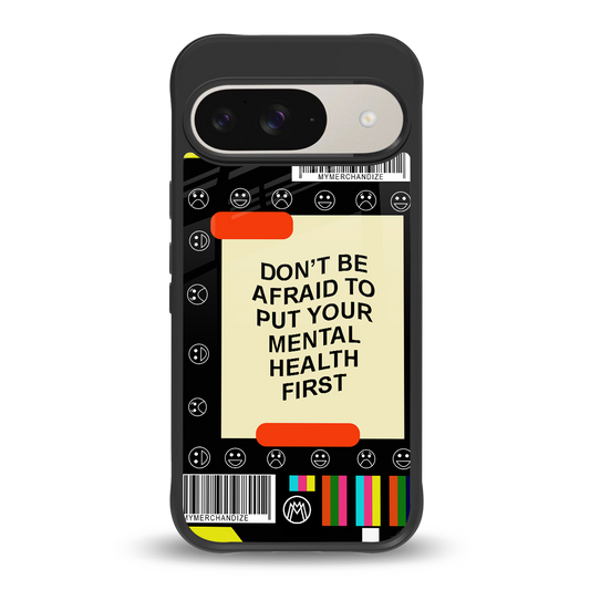 mental health back phone cover | glass case for google pixel 9