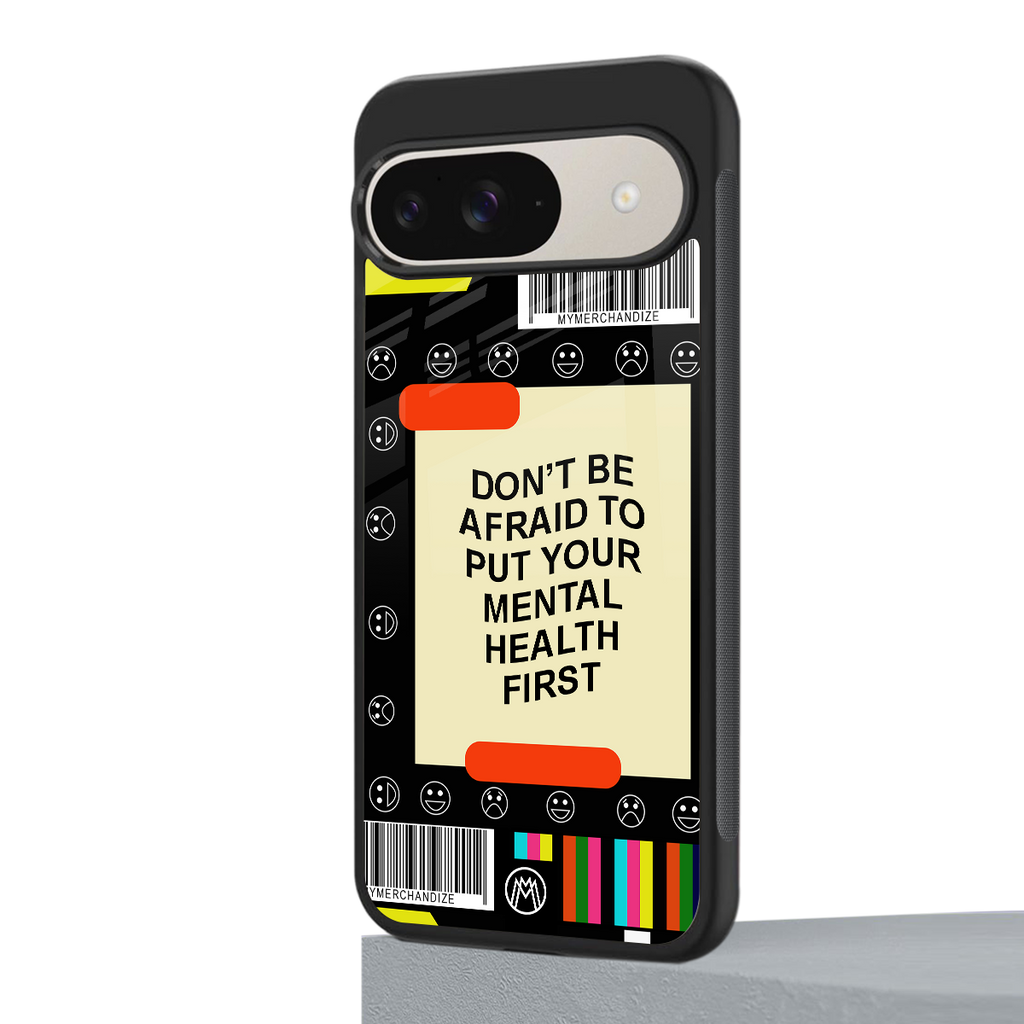 mental health back phone cover | glass case for google pixel 9