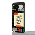 mental health back phone cover | glass case for google pixel 9