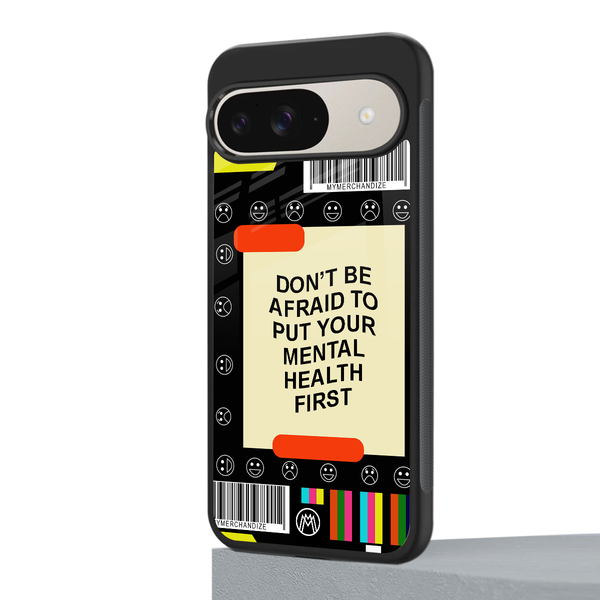 mental health back phone cover | glass case for google pixel 9