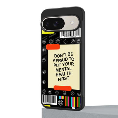 mental health back phone cover | glass case for google pixel 9