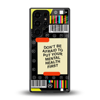 mental health back phone cover | glass case for samsung galaxy s25 ultra