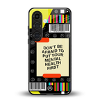 mental health back phone cover | glass case for samsung galaxy s24 plus
