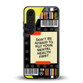 mental health back phone cover | glass case for samsung galaxy s25