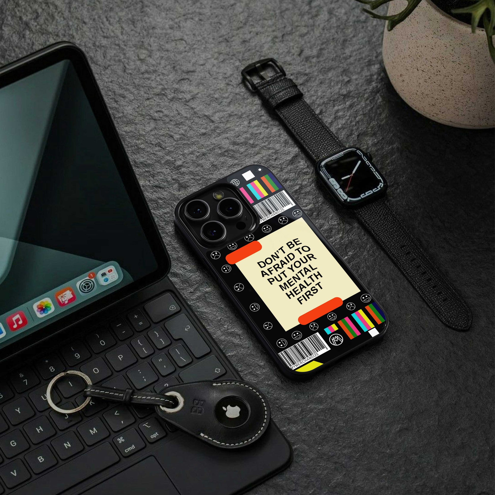 mental health back phone cover | glass case for oneplus nord ce 3