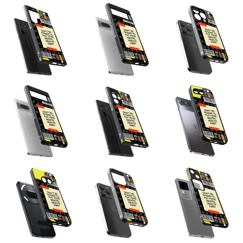Durable Glass Back Mobile Case for iPhone, Samsung, OnePlus, Google Pixel, Redmi, Vivo, Oppo