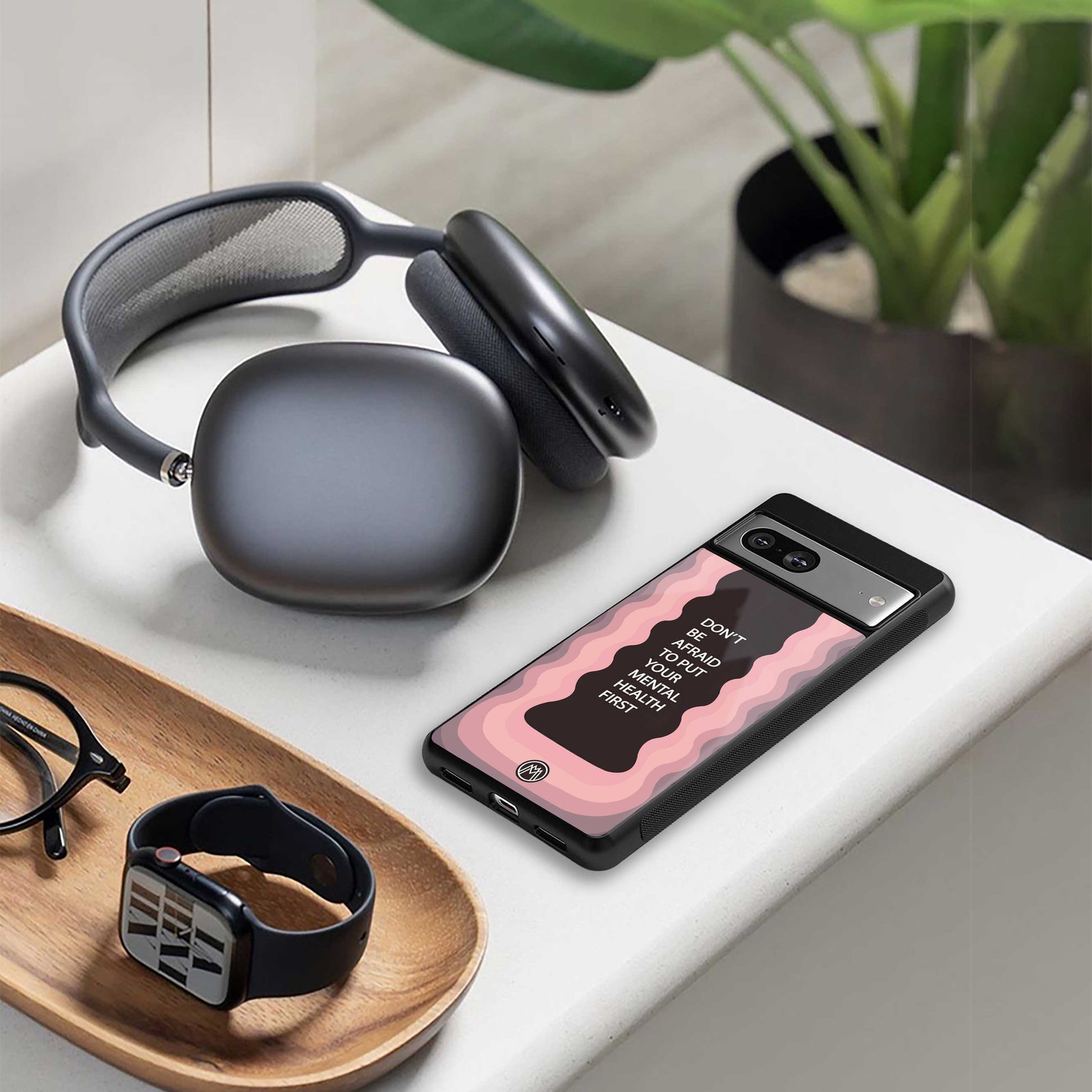 mental health first back phone cover | glass case for samsung galaxy s23 ultra