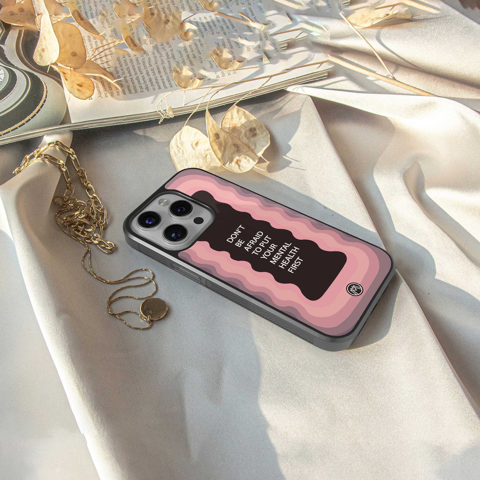 mental health first back phone cover | glass case for samsung galaxy s24 ultra