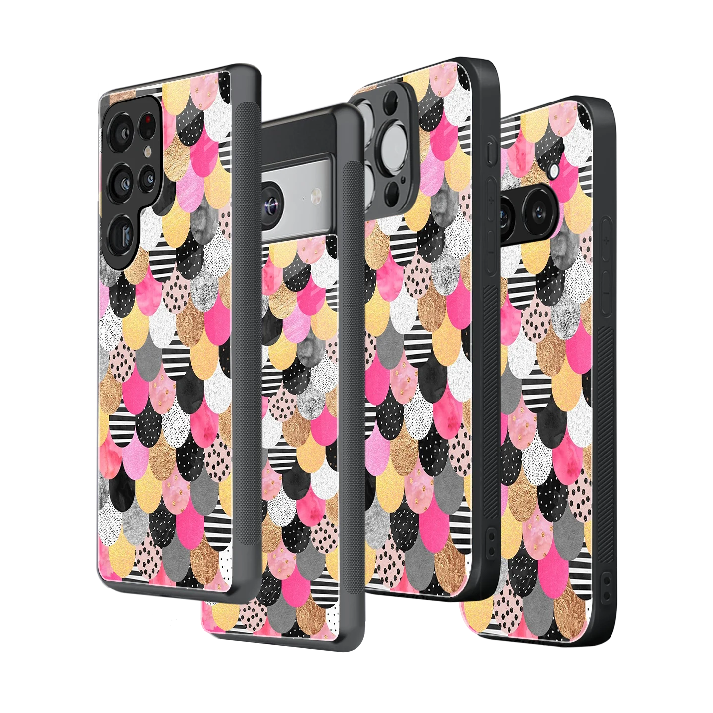 Stylish Glass Back Case for All Smartphones iPhone, Samsung, OnePlus, Pixel, Redmi, Oppo, Vivo, Motorola