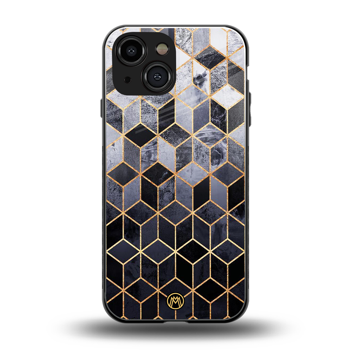 mermaid skin grey edition back phone cover | glass case for iphone 13 mini