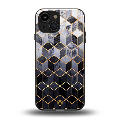 mermaid skin grey edition back phone cover | glass case for iphone 13 mini