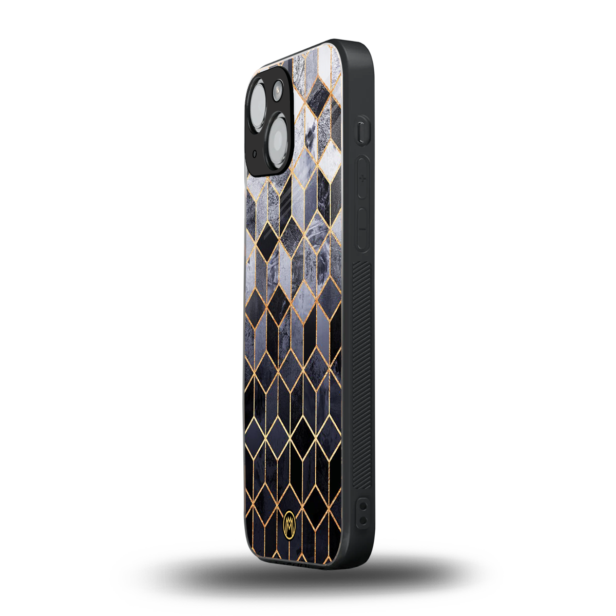 mermaid skin grey edition back phone cover | glass case for iphone 13 mini